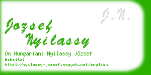 jozsef nyilassy business card